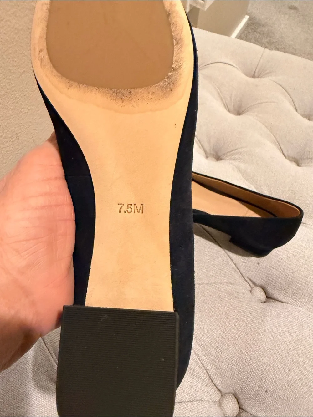 Tory Burch Gigi Suede Pump Navy